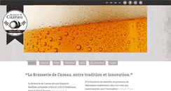 Desktop Screenshot of brasseriedecazeau.be