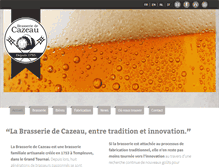 Tablet Screenshot of brasseriedecazeau.be